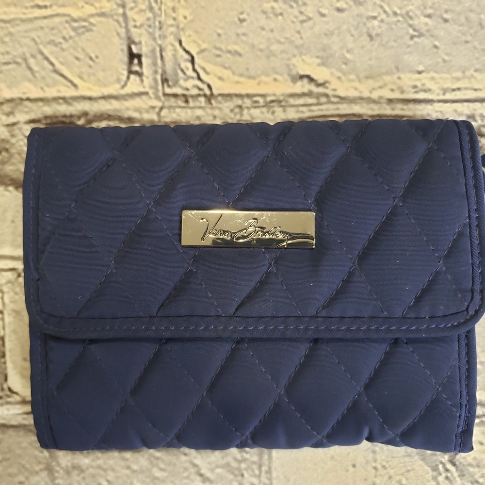 Vera Bradley Navy Quilted Wallet